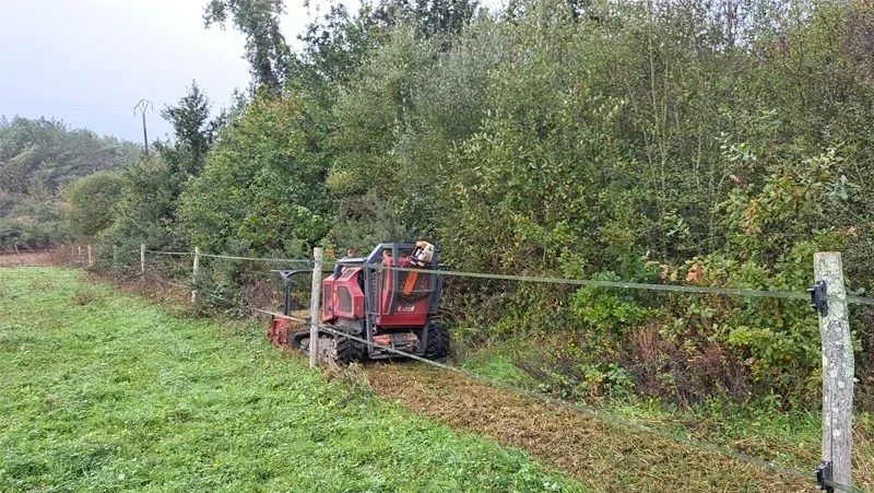 Ouverture dune parcelle pour chevaux avant